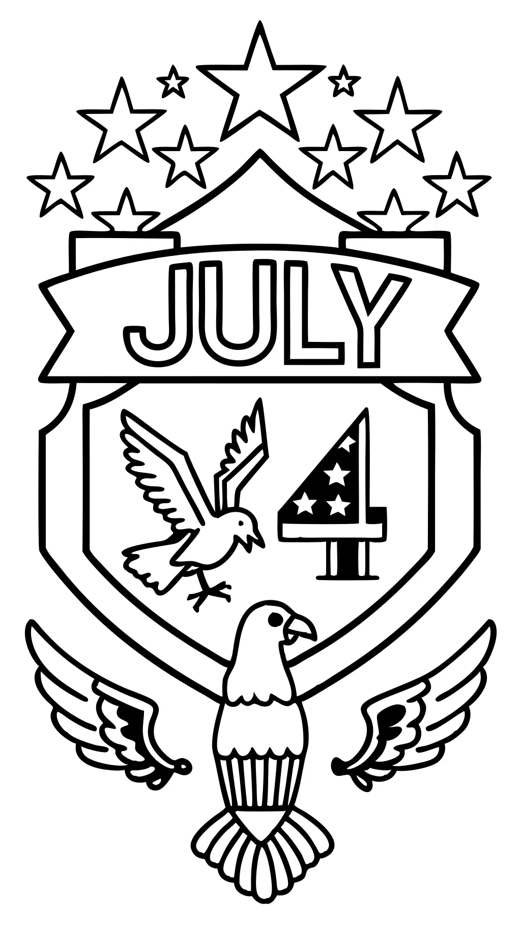 july 4 coloring pages free